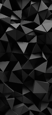 Blackout roller blind for window Black origami