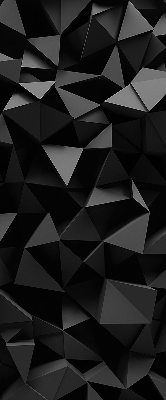 Blackout roller blind for window Black origami
