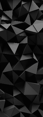 Blackout roller blind for window Black origami