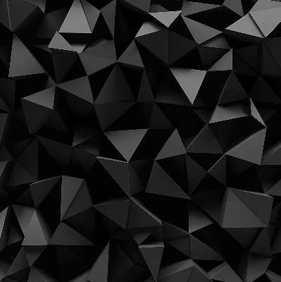 Blackout roller blind for window Black origami
