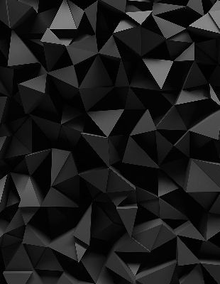 Blackout roller blind for window Black origami