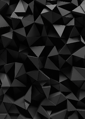 Blackout roller blind for window Black origami