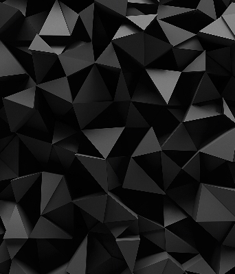 Blackout roller blind for window Black origami