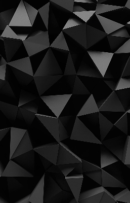 Blackout roller blind for window Black origami