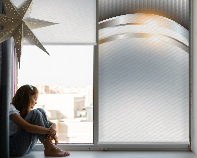 Fabric roller blind for window Steel abstraction
