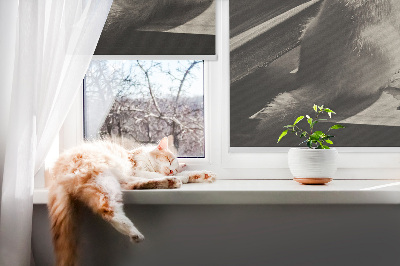 Blackout roller blind Cats in the window