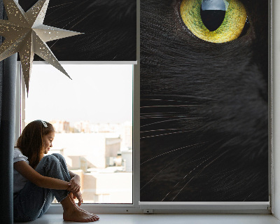 Blackout roller blind for window Cat eyes