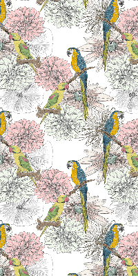 Blackout roller blind Parrots on a branch