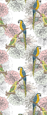 Blackout roller blind Parrots on a branch