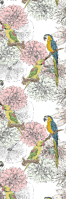 Blackout roller blind Parrots on a branch