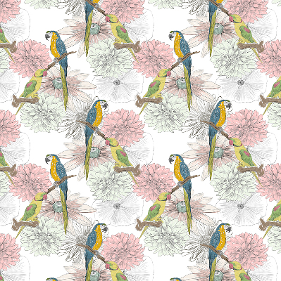 Blackout roller blind Parrots on a branch