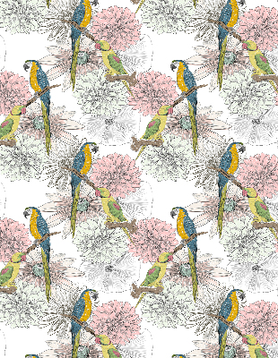 Blackout roller blind Parrots on a branch