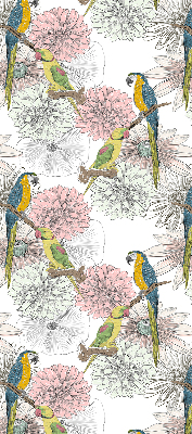 Blackout roller blind Parrots on a branch