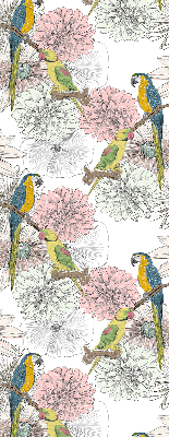 Blackout roller blind Parrots on a branch