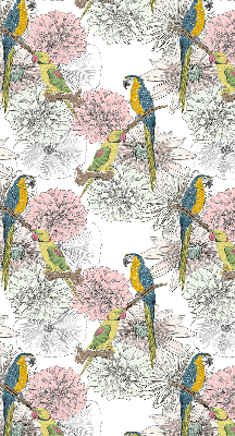 Blackout roller blind Parrots on a branch