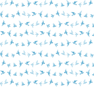 Blackout roller blind for window Blue birds