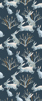 Blackout roller blind Rabbits and Sticks