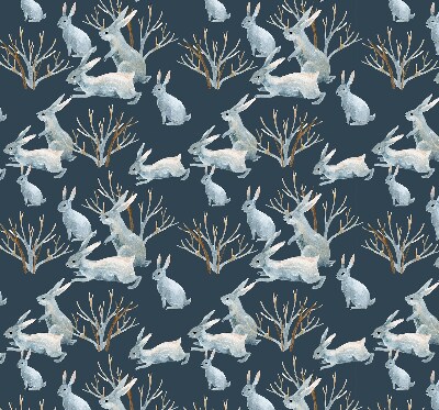 Blackout roller blind Rabbits and Sticks