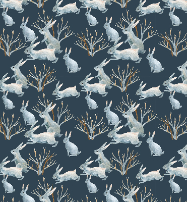 Blackout roller blind Rabbits and Sticks