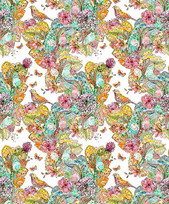 Blackout roller blind for window Colorful pattern of nature