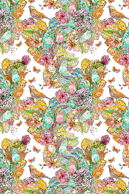 Blackout roller blind for window Colorful pattern of nature