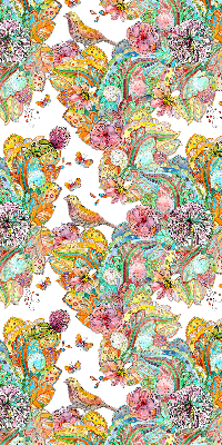 Blackout roller blind for window Colorful pattern of nature
