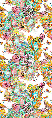 Blackout roller blind for window Colorful pattern of nature