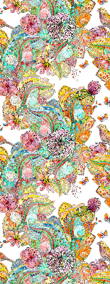 Blackout roller blind for window Colorful pattern of nature
