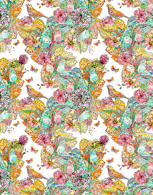 Blackout roller blind for window Colorful pattern of nature