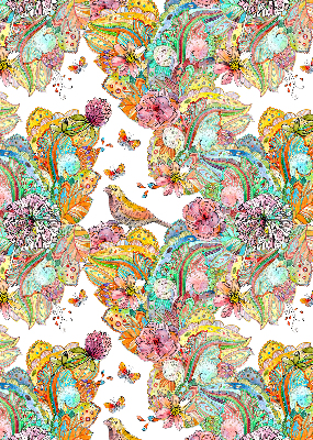 Blackout roller blind for window Colorful pattern of nature