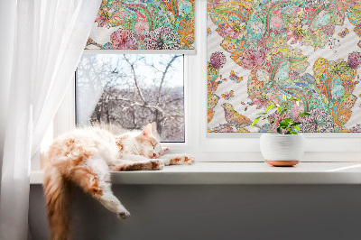 Blackout roller blind for window Colorful pattern of nature