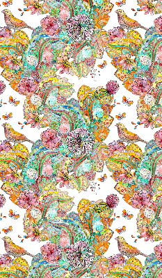 Blackout roller blind for window Colorful pattern of nature