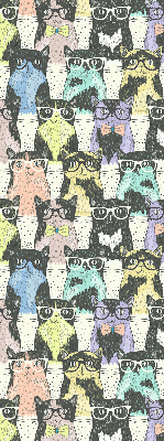 Fabric roller blind for window Cats