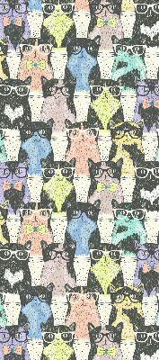 Fabric roller blind for window Cats