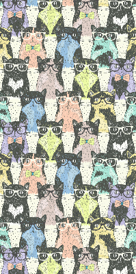 Fabric roller blind for window Cats