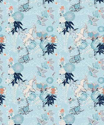 Blackout roller blind Blue nature