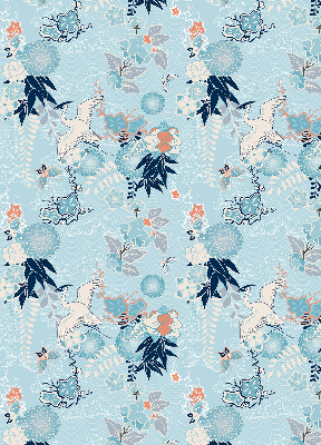 Blackout roller blind Blue nature
