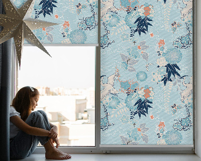 Blackout roller blind Blue nature