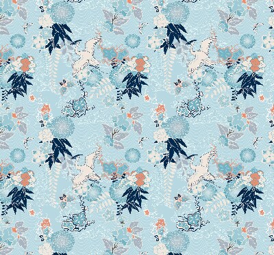 Blackout roller blind Blue nature