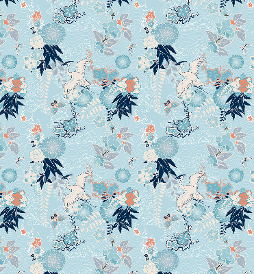 Blackout roller blind Blue nature