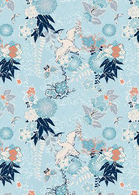 Blackout roller blind Blue nature