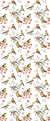 Blackout roller blind for window Birds on the branches