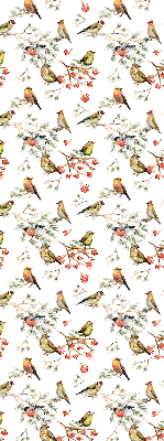 Blackout roller blind for window Birds on the branches