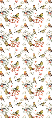 Blackout roller blind for window Birds on the branches