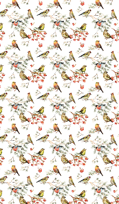 Blackout roller blind for window Birds on the branches