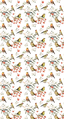 Blackout roller blind for window Birds on the branches
