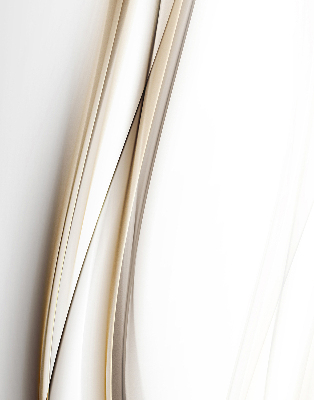 Fabric roller blind for window Wave on a white background