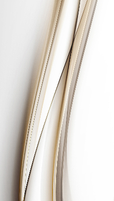 Fabric roller blind for window Wave on a white background