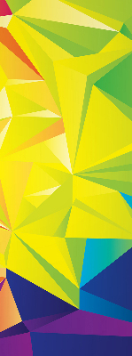 Blackout roller blind for window Colorful origami pattern