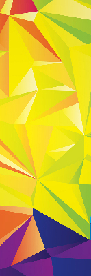 Blackout roller blind for window Colorful origami pattern